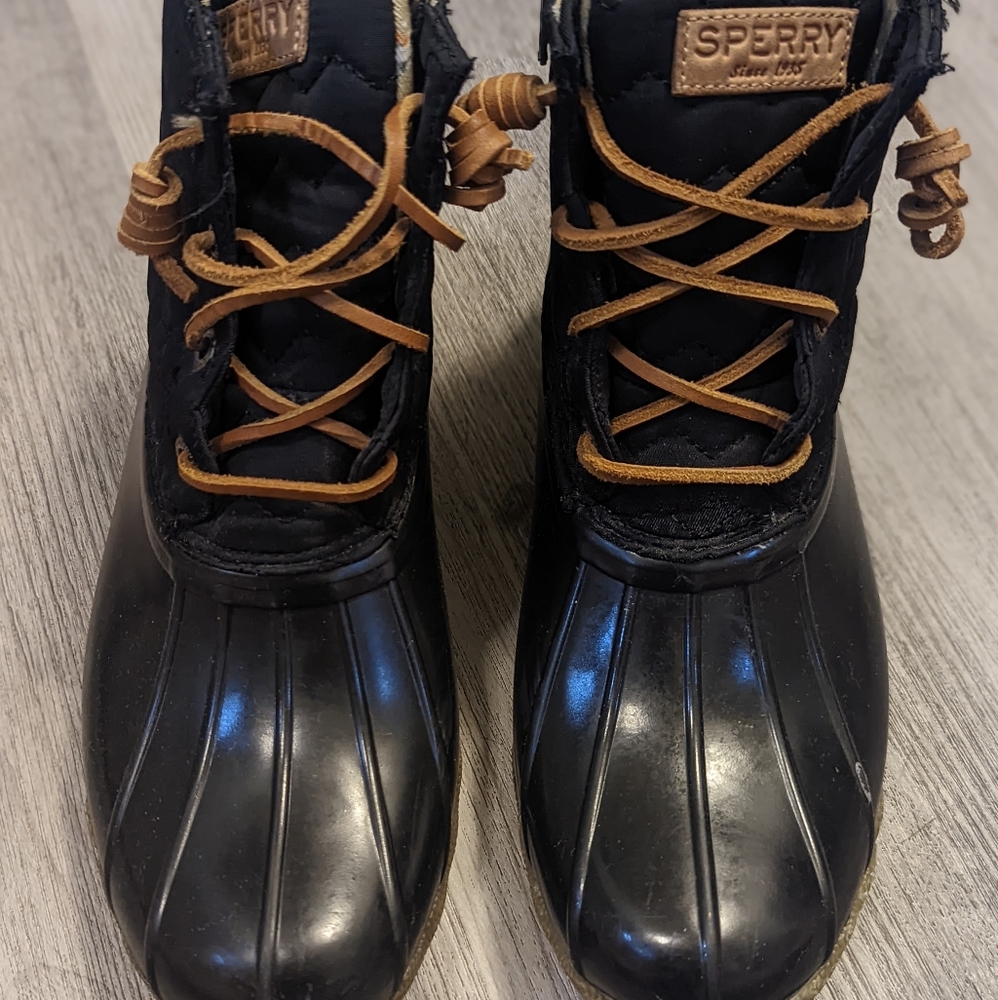 Sperry Stillwater Chevron Duck Boots SZ 8.5 - Picture 6 of 9